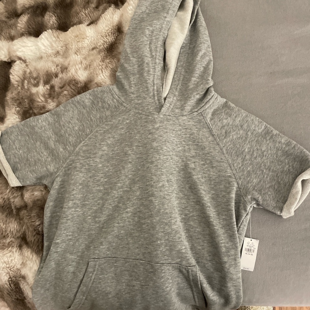 Old Navy Heather Gray Kids Hoodie